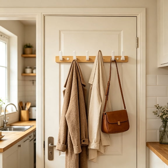 Miogawg Coat Rack Wall Mount, Entryway Hooks, Wall Hooks Coat Hooks For Hanging Coat Clothes Hat Bag Purse Key And Towel