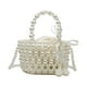 thumbnail image 3 of Beads Bucket Bag Tote Girl Bucket Drawstring Bag Mujer Monedero Elegante Bolso de hombro Bolso para boda Aniversario Vacaciones Fiesta Compras, 3 of 9