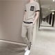thumbnail image 2 of Conjuntos de pantalones superiores, chándal básico genial, ajuste regular, camiseta barata para hombre, conjunto de 2 piezas, trajes deportivos elásticos, ropa elástica S para hombres, 2 of 5
