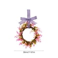 thumbnail image 3 of Meggemo Spring Front Door Wreath 12 Inch Artificial Floral Arrangement for Easter Porch Wall Window Welcome Sign Home Garden Decoration, 3 of 6