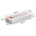 thumbnail image 3 of Bacon Container for Refrigerator, Bacon Storage Containers with Lids Airtight, Stainless Steel Airtight Deli Meat Storage Containers for Fridge, Long Container for Kitchen Food Storage, 3 of 5