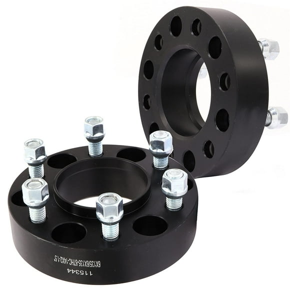 OCPTY 6x135 Entretoises de Roue 1,5 Pouce 6 Patte avec Filetage 14x2.0 87mm Alésage du Moyeu S'Adapte 2004-2014 pour F-150 2003-2016 pour Navigateur 2PCS