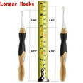 17 Sizes Lighted Crochet Hooks Set 2.5mm14.0mm, Rechargeable Crochet