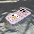 thumbnail image 3 of Funda de silicona para teléfono Snoopy Charlie Brown para iPhone 14 13 12 11 Pro Max Linda animación a prueba de golpes para iPhone 14 Plus, 3 of 5