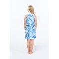 thumbnail image 3 of Robe Hawaïenne à Col Rond avec Volants pour Fille au Coucher du Soleil Néon, 3 of 5