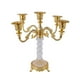 thumbnail image 3 of Candelabro cónico de 5 brazos, soporte para velas, candelabro moderno para interiores y salas de estar. Oro, 3 of 9
