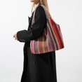 thumbnail image 4 of Bolso Hombro Lona A Rayas Bolso Bohemio Bohemio Bolso Hippie para Mujer (rojo), 4 of 7