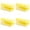 Yellow*4, variant on Nallwabiu 3Pcs Dish Scrubber Sponges, Non-Scratch Kitchen Cleaning Sponges with Scouring Pad for Dishes, Pots and Pans,Pink