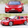 thumbnail image 2 of 1/32 Modelo 3 Diecast Car Toy Modelo 3 Réplica Escala Aleación Modelo 3 Coche de juguete Pull Back Modelo 3 Modelo de coche Coleccionable Modelo 3 Vehículos de juguete Mini Modelo 3 Play Car para niño, 2 of 5