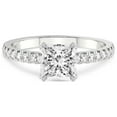 thumbnail image 4 of 4 Carat IGI Certified Princess Shape Lab Grown Diamond Engagement Ring | 14K White Gold |Serena Eternity Diamond Ring | FG-VS1-VS2 Quality Friendly Diamonds, 4 of 6