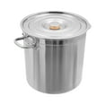 thumbnail image 4 of 37 QT Stainless Steel Seafood Boil Pot With Basket Heavy Duty Cooking Pot W/ Lid, 4 of 16