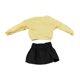 thumbnail image 1 of 1/12 Cabresco de la manga larga y falda de la falda del hombro del hombro para figuras de acción de 6 pulgadas Accesorios de ropa de muñeca BJD parte superior amarilla, 1 of 8