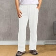 thumbnail image 2 of TBWNWG Men's Casual Pants Rope Loosening Waist Solid Color Pocket Trousers for Comfortable Sports Wear,Sizes L, 2 of 7
