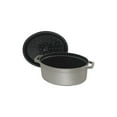 thumbnail image 3 of Staub Cast Iron 1-qt Oval Cocotte - Graphite Grey, 3 of 6