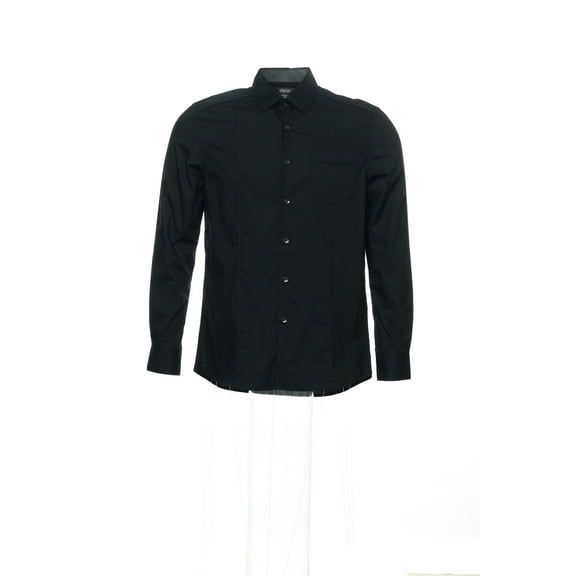 Kenneth Cole Reaction Black Button Down Shirt Sport , Size Medium
