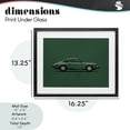thumbnail image 4 of Stupell Industries Industrial Green Toned Classic Car Black Framed Print Under Glass, 16 x 13, by Mark Rogan, 4 of 8