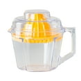 thumbnail image 1 of Mini exprimidor manual de frutas de plástico para el hogar, 1 unidad, extractor de jugo manual, utensilio de cocina (amarillo), 1 of 6