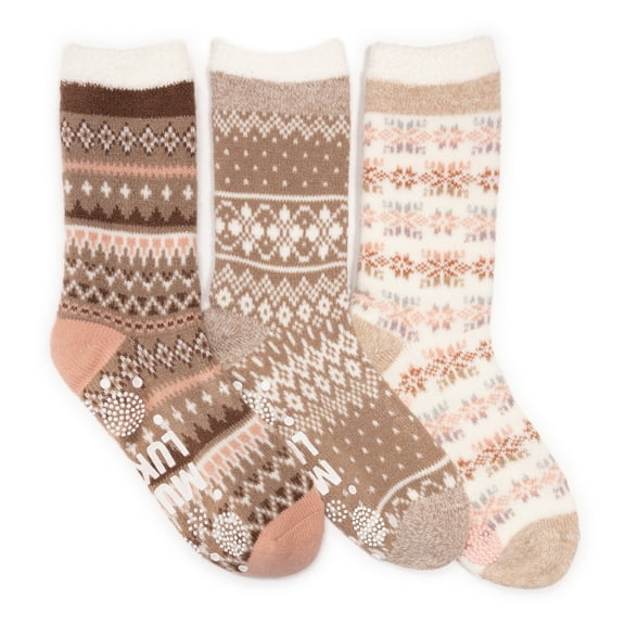 Women's Tall Cozy Lined Lounge Sock 3 Pack