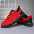 thumbnail image 3 of Men's Casual Skate Shoes, Fashionable Knit Sneakers, Breathable Running Shoes, Soft-Soled Lightweight Shoes Breathable Korean-Style Casual Men's Shoes,, 3 of 9