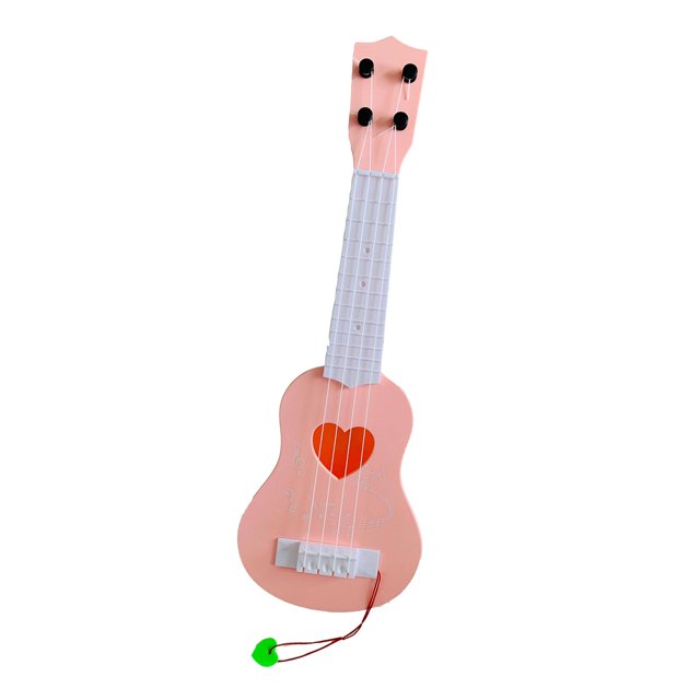 Juguete profesion para guitarra de ukelele, juguete de aprendizaje educativo clásico de , instrumento musical, guitarra pequeña para Rosado Macarena ukelele para niños
