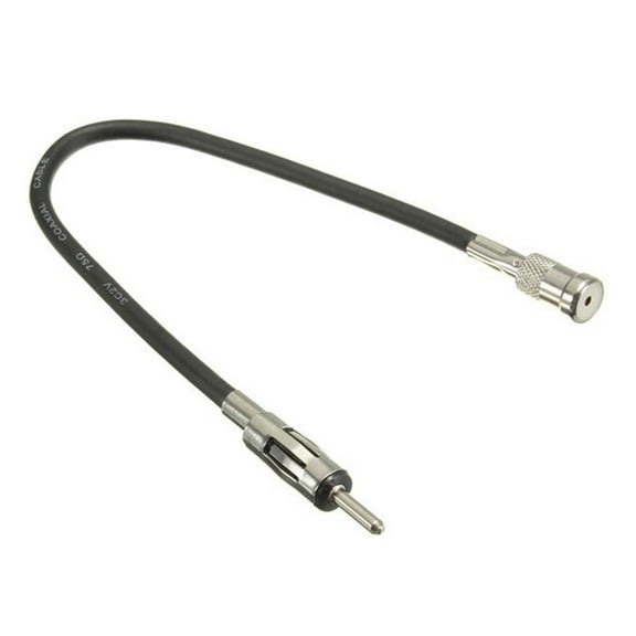 Universal Vehicle Car Stereo AM Radio Antenna Adapter Cable to DIN Connector Cable for Car Stereo