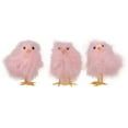 thumbnail image 2 of Northlight Furry Chicks Easter Figurines - 3.25" - Pink - Set of 3, 2 of 7