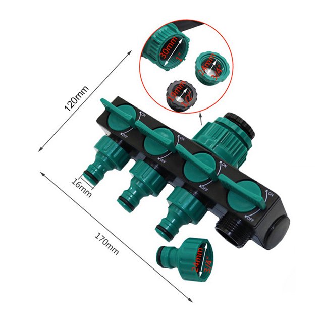 Conector De Manguera De Jardín, Accesorios Prácticos De Riego De Jardín, Material Plástico Para Césped Y Jardín