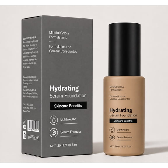 Hydrating Serum Foundation with Buildable Coverage, 1.01 fl oz, 1 Count