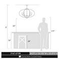 thumbnail image 4 of Golden Lighting Colson PW Linear Chandelier with shade in Pewter, 4 of 10