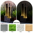 thumbnail image 7 of 39.76''H Water Fountain Outdoor Indoor 2 Columns Waterfall Garden Fountains Modern Floor-Standing Water Feature with LED Light and Pump for Home Office Garden Patio, 7 of 7