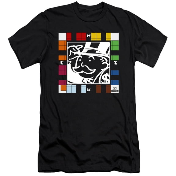 Monopoly Game Board HBO S/S Adult 30/1 T-Shirt Black