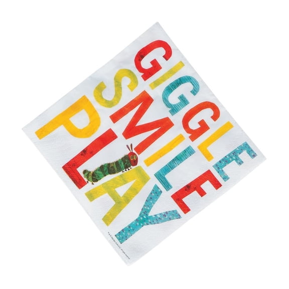 Very Hungry Caterpillar Lunch Napkins - Party Supplies - 16 Pieces