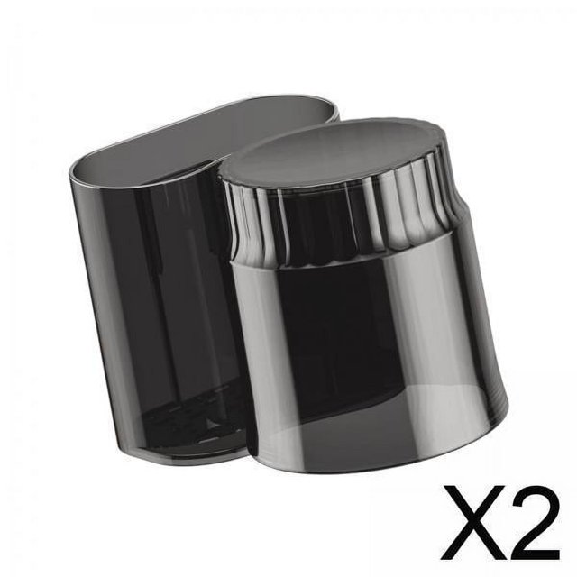2x Portacepillos De Dientes Y Pasta De Dientes Con Taza Estante Moderno Para Cepillos De Dientes Ducha De Casa Negro