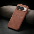 thumbnail image 3 of Dteck Slim for Google Pixel 9 Pro XL Case, Premium PU Leather Shockproof Back Hard Shell Phone Cover with Card Slot Holder for Pixel 9 Pro XL,Brown, 3 of 3