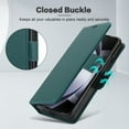 thumbnail image 3 of Wallet Case for Samsung Galaxy Z Fold 5 with [RFID Blocking] Card Holder Kickstand with Lanyard,Magnetic Clasp PU Flip Leather Shockproof Full-body Phone Case for Samsung Galaxy Z Fold 5,Green, 3 of 9
