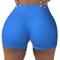 thumbnail image 2 of Fotbe Dodgerblue Shorts Sin Costuras – Shorts Deportivos de Cintura Alta para Mujer, Elásticos para Gimnasio, Yoga, Running o Ciclismo-Large, 2 of 8