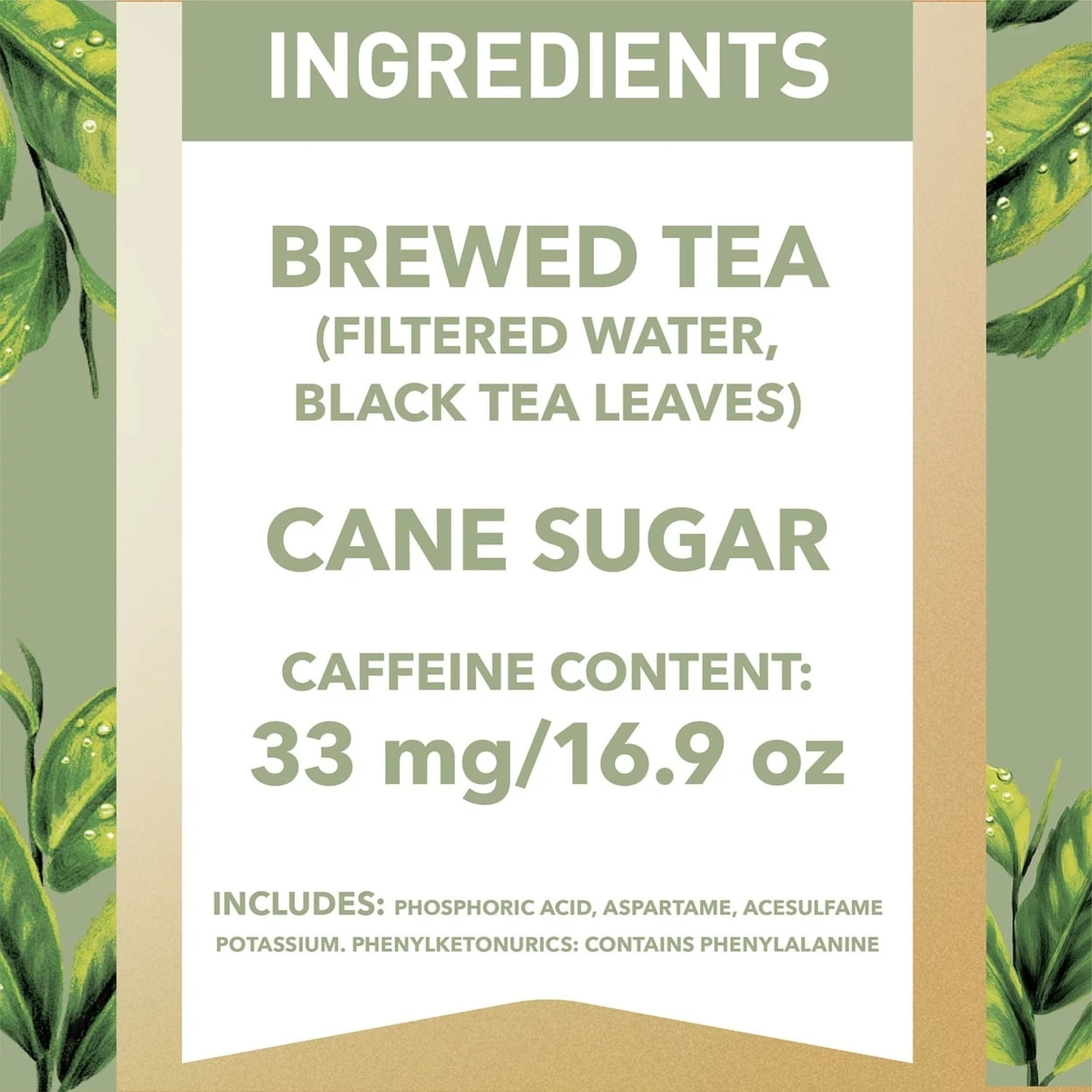 Gold Peak Tea Zero Sugar Sweet Tea 16.9 Fluid Ounce (Pack of 18)