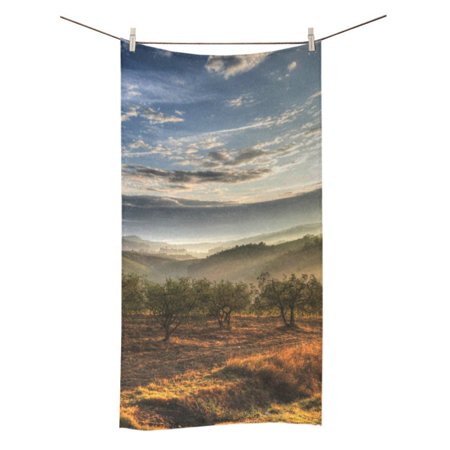 MYPOP Nature Landscape Shower Towel Bathroom Bath Towel 30x56 inches