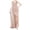 Gold, variant on Women's Deep V-Neck Sequins Backless Floor-Length Evening Party Gown High Slit Maxi Dress Beige L