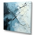 thumbnail image 2 of Designart "Splitting Abstract In White And Blue" Abstract Shapes Wall Art Living Room, 2 of 7