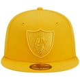 thumbnail image 2 of Men's New Era Gold Las Vegas Raiders Color Pack 59FIFTY Fitted Hat, 2 of 5