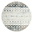 thumbnail image 3 of Unique Loom Tribal Trellis Collection Area Rug - Alami (10' Round Ivory Gray Blue/Beige), 3 of 12