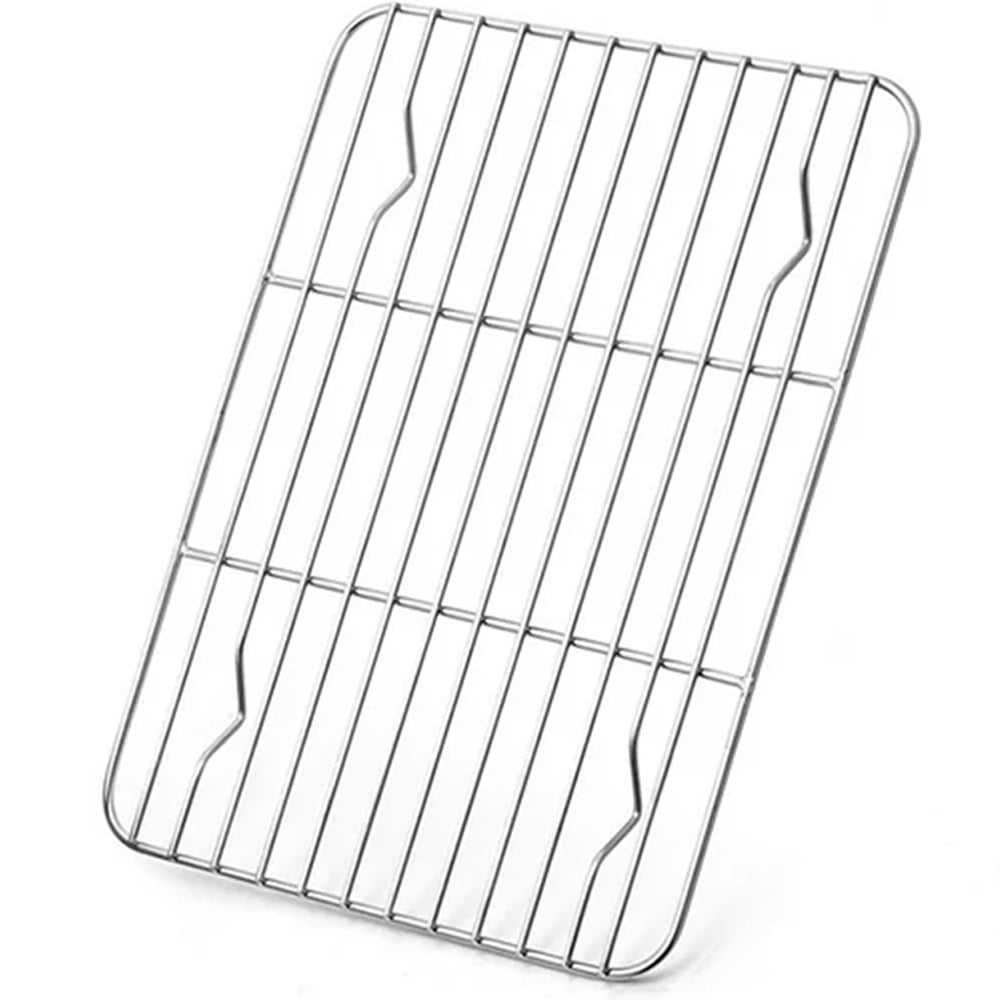 NOGIS 1 Pack Baking Rack , Stainless Steel Metal Roasting Cooking Racks, Size  8.6"x6.2", Non Toxic & Rust Free, Fit for Small Toaster Oven, Dishwasher Safe
