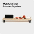 thumbnail image 4 of U Brands Zen Expandable Over-the-Keyboard Storage Organizer, 13-21 x 4.5 x 2.9 in., Bamboo, 4 of 9