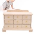 thumbnail image 3 of Fdit Modèle de Cabinet Jouet, Cabinet Miniature, Cabinet Miniature 1:12 Triple Commode Meuble Modèle Accessoires de Maison de Poupée, 3 of 8