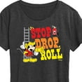 thumbnail image 3 of Disney - Firefighter Mickey - Stop, Drop, & Roll - Women's Short Sleeve Graphic T-Shirt, 3 of 5
