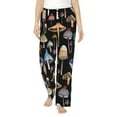 thumbnail image 1 of Balery Mushrooms and Autumn Leaves Pantalones de pijama para mujer, pijamas ultraligeros, pantalones de estar por casa-Large, 1 of 6