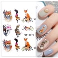 thumbnail image 3 of pegatinas para uñas decoracion de uñas pegatina semipermanentes Deslizadores de invierno, pegatinas de alce, Lobo, Animal, figura de transferencia artística, mariposas, marca de agua, deslizador de ag, 3 of 4