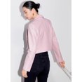 thumbnail image 5 of Chaqueta de piel auténtica ajustada y recortada para mujer, tendencia primavera otoño 2024, abrigo de piel de oveja auténtica suave y elegante de alta gama, 5 of 5