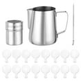 thumbnail image 1 of Milk Frothing Pitcher, 20oz/600ml Espresso Steaming Pitcher Stainless Steel with Decorating Art Pen, 1 of 7
